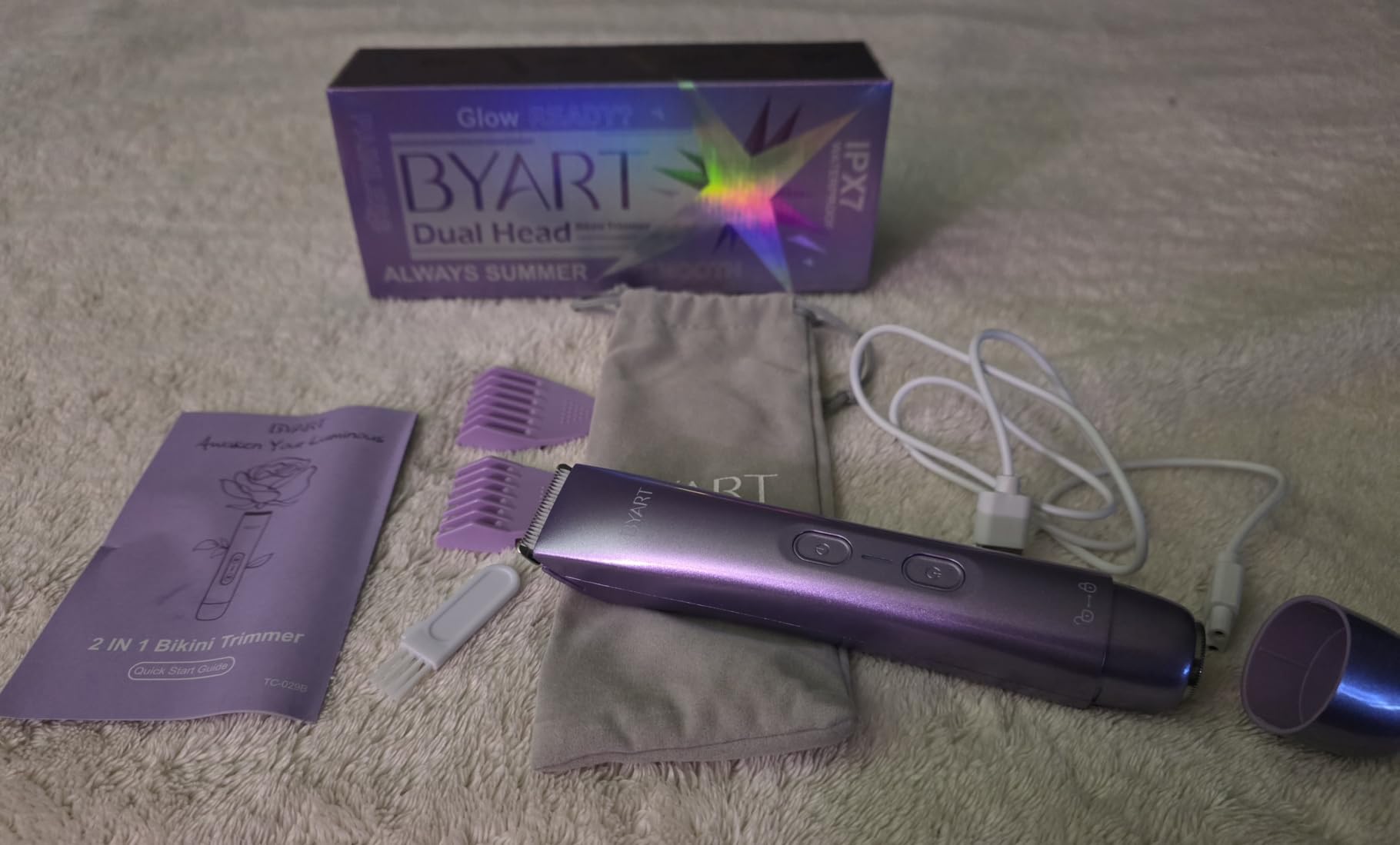 BYART 2-in-1 Dual Head Bikini Trimmer for Women, Electric Razors, Gifts customer photo 2