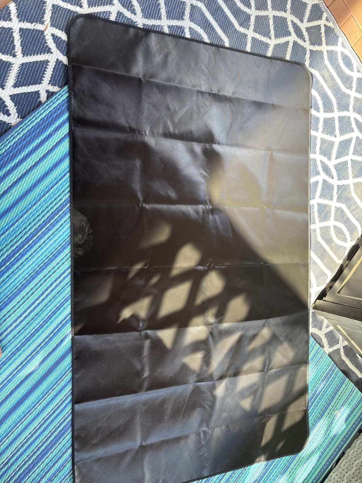 Under Grill Mats for Outdoor Grill - 65 x 39 Inch BBQ Deck Protector customer photo 2