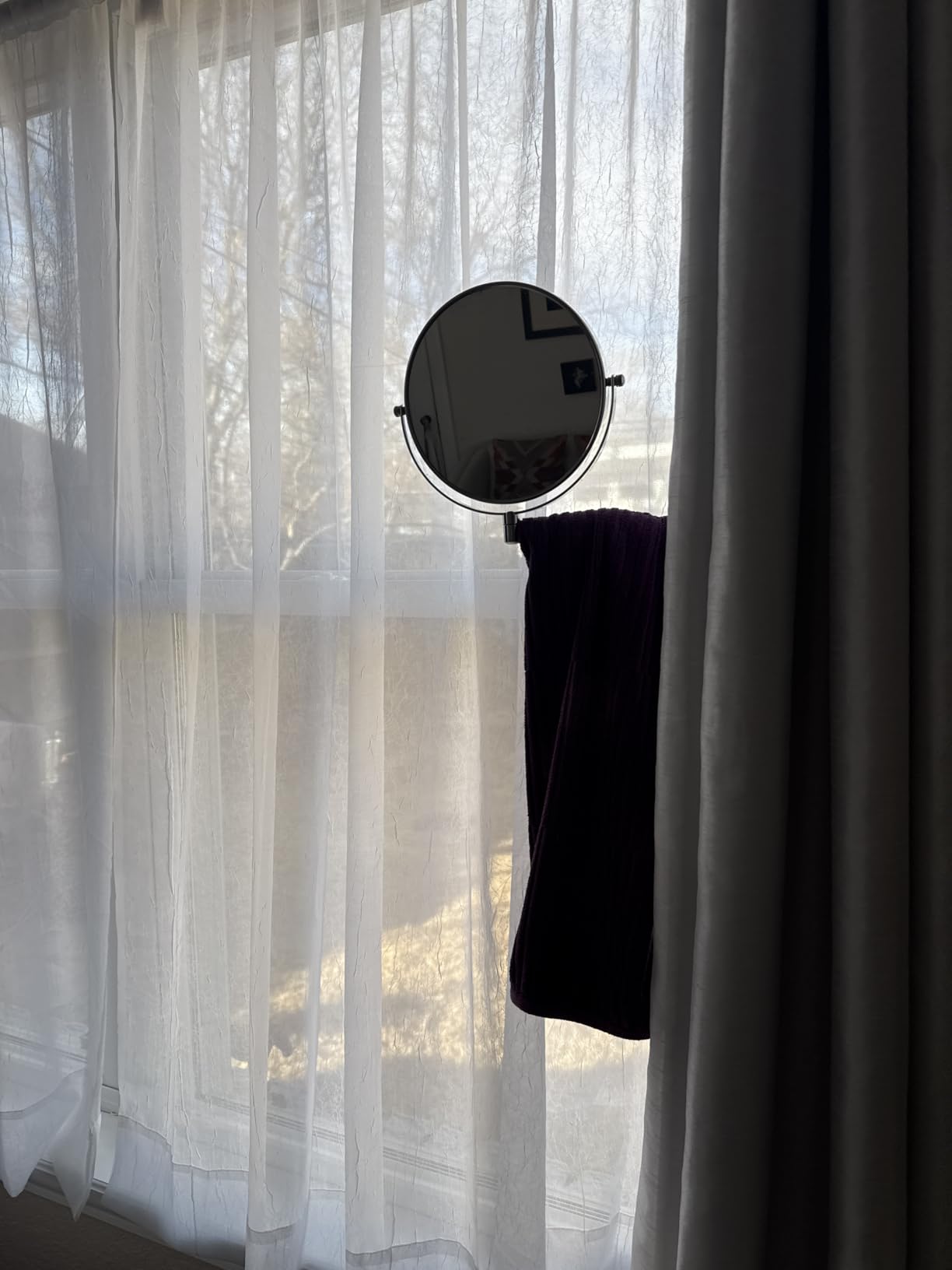 1X/30X Wall Mounted Makeup Mirror, 8 Inch Double-Sided Magnifying Mirror customer photo 1