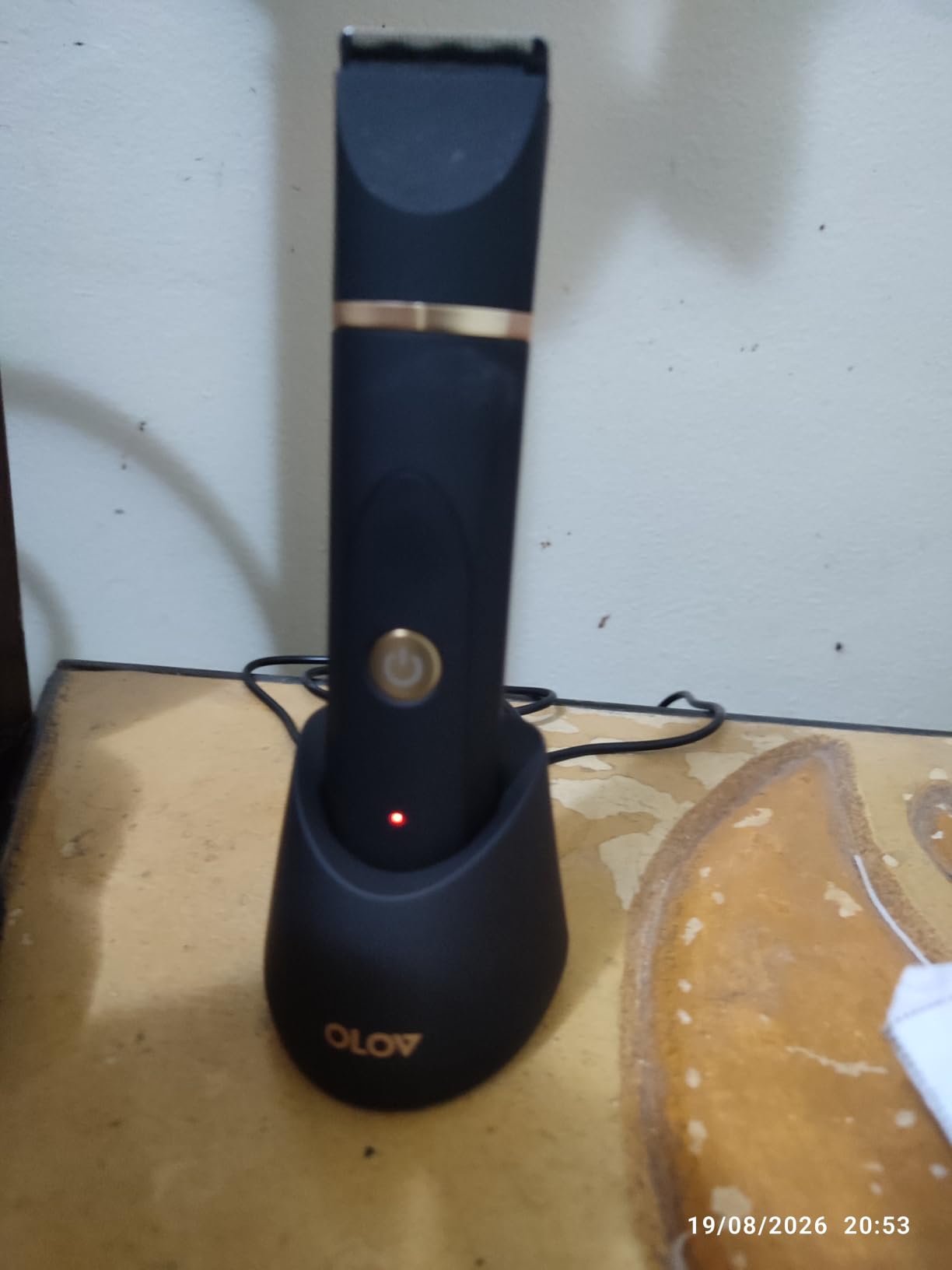 OLOV Electric Body Hair Trimmer - Groin Trimmer for Men - Bikini Trimmer Women - Wet/Dry Shaver Groomer, Replaceable Ceramic Blade Heads, USB Recharge Dock, Waterproof Hygiene Razor, White customer photo 2