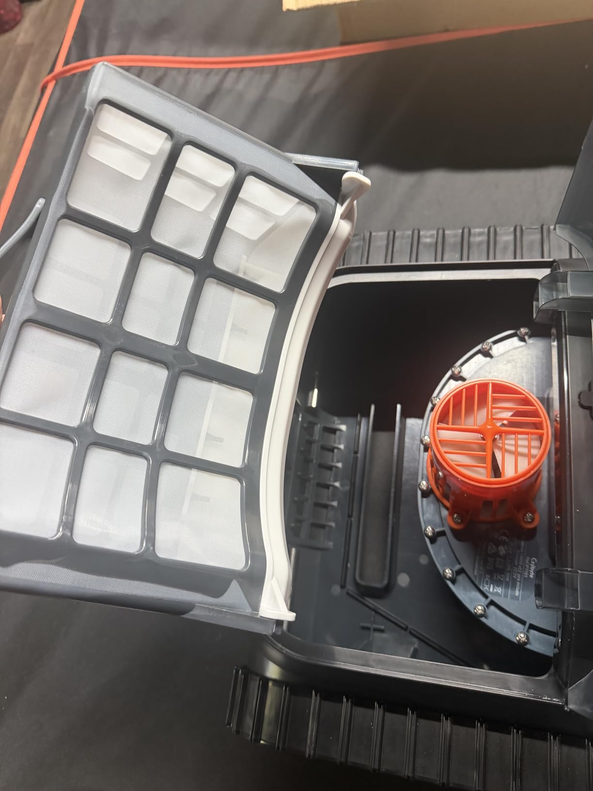 Cordless Robotic Pool Vacuum Cleaner, APP Support,Orange customer photo 2