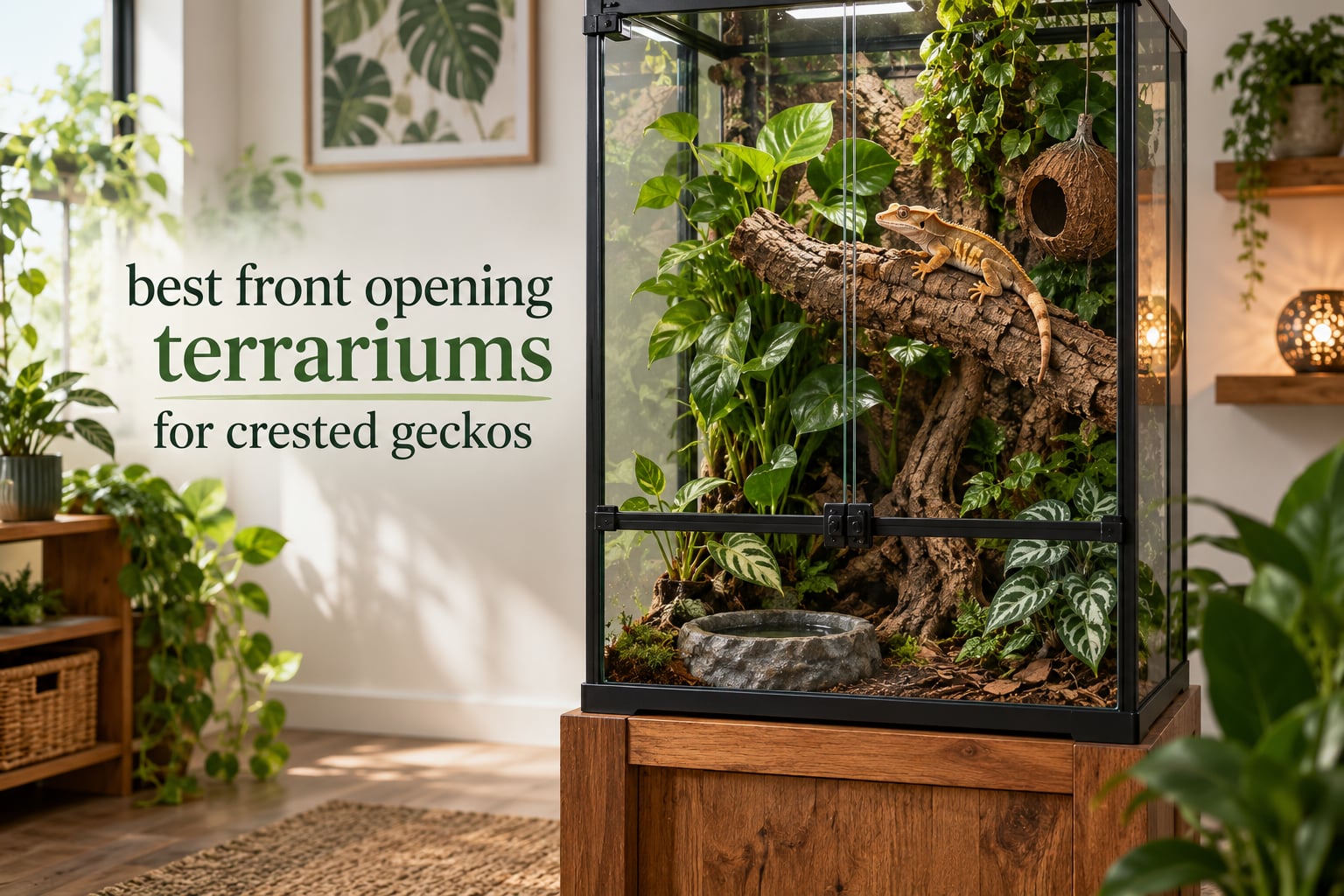 best front opening terrariums for crested geckos