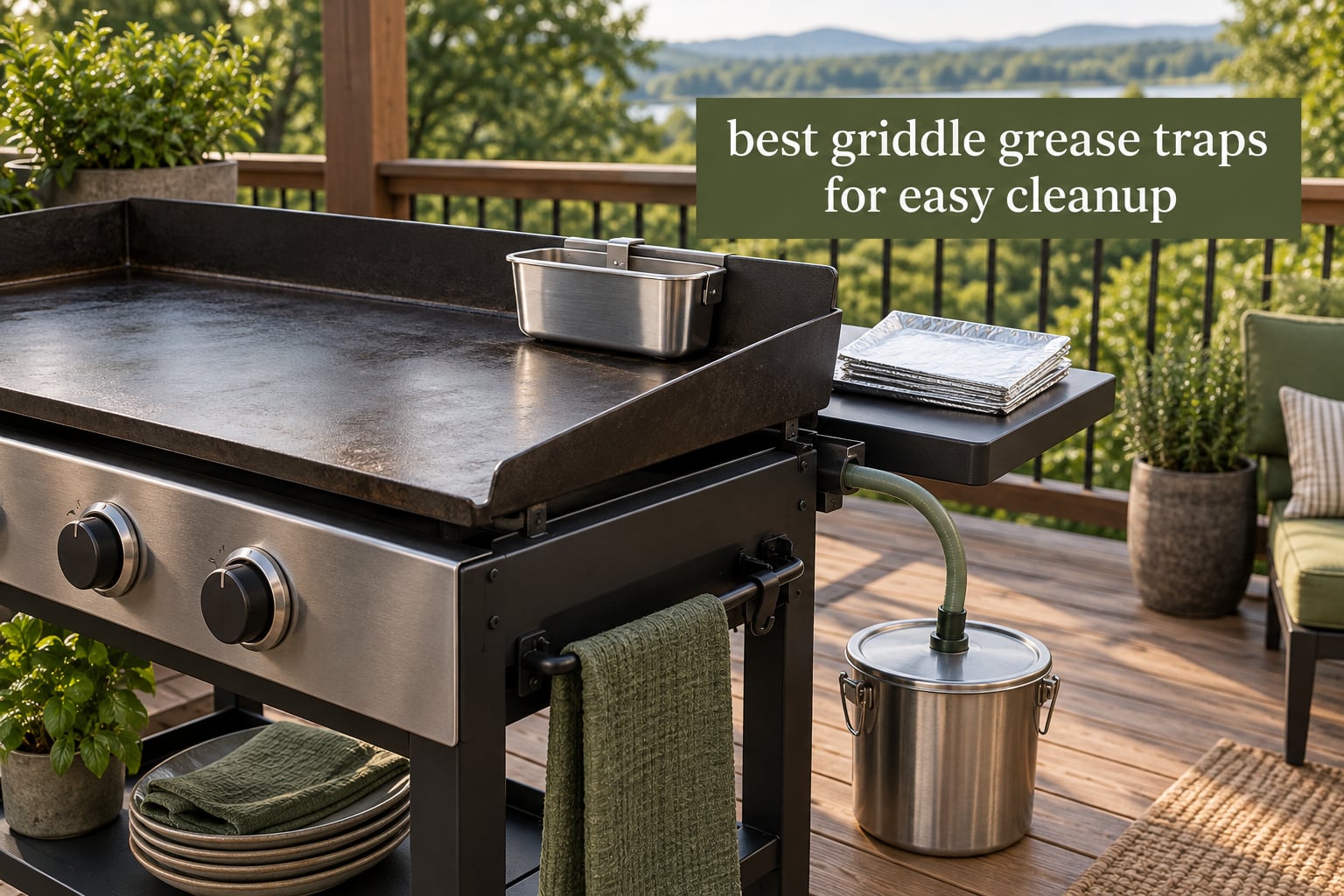 best griddle grease traps for easy cleanup