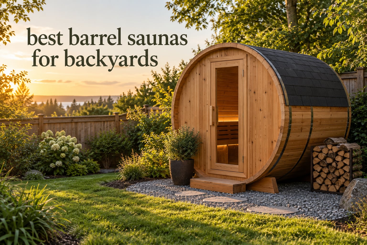 best barrel saunas for backyards