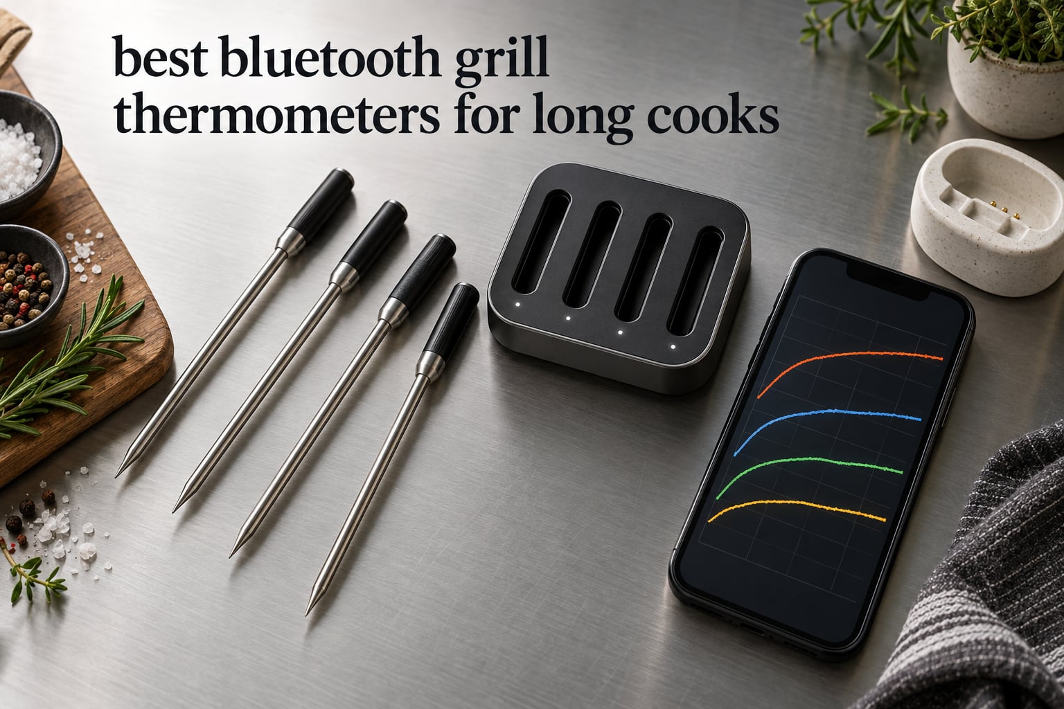 best bluetooth grill thermometers for long cooks