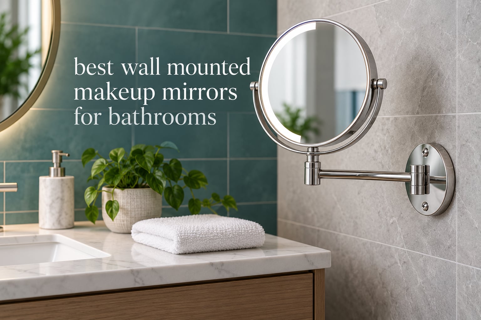 best wall mounted makeup mirrors for bathrooms