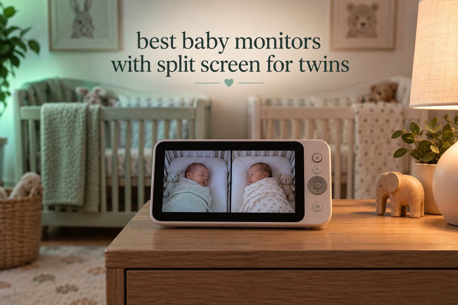 best baby monitors with split screen for twins