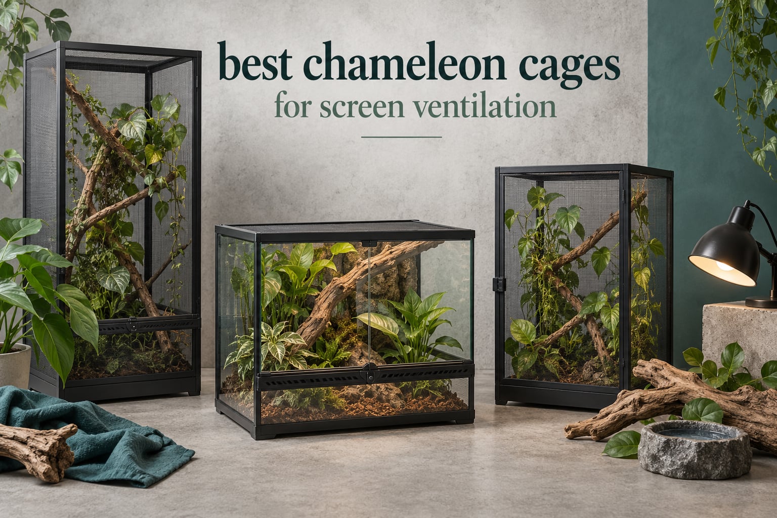 best chameleon cages for screen ventilation