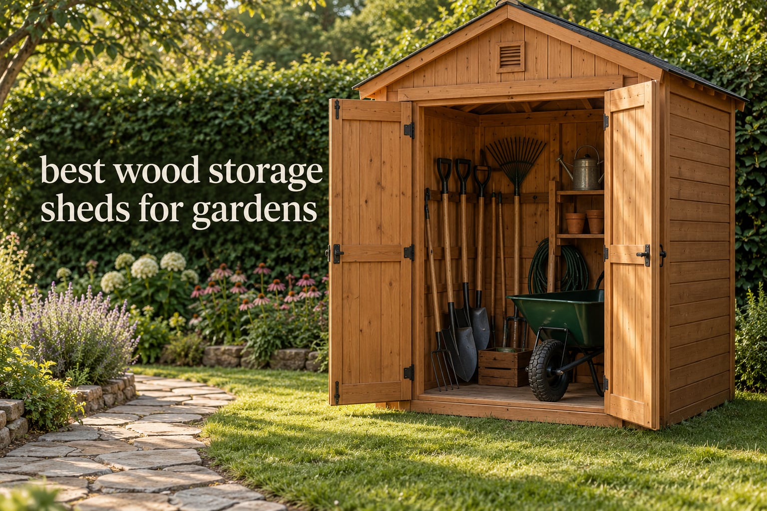 best wood storage sheds for gardens
