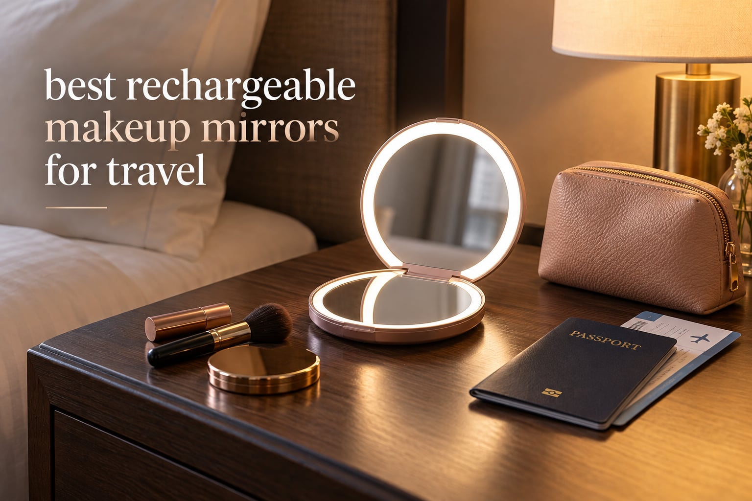 best rechargeable makeup mirrors for travel
