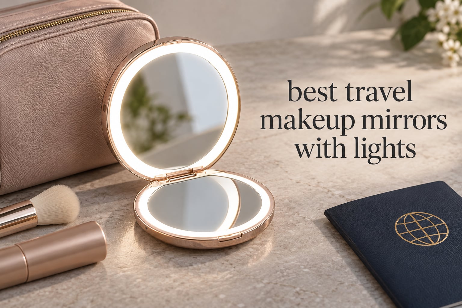 best travel makeup mirrors with lights