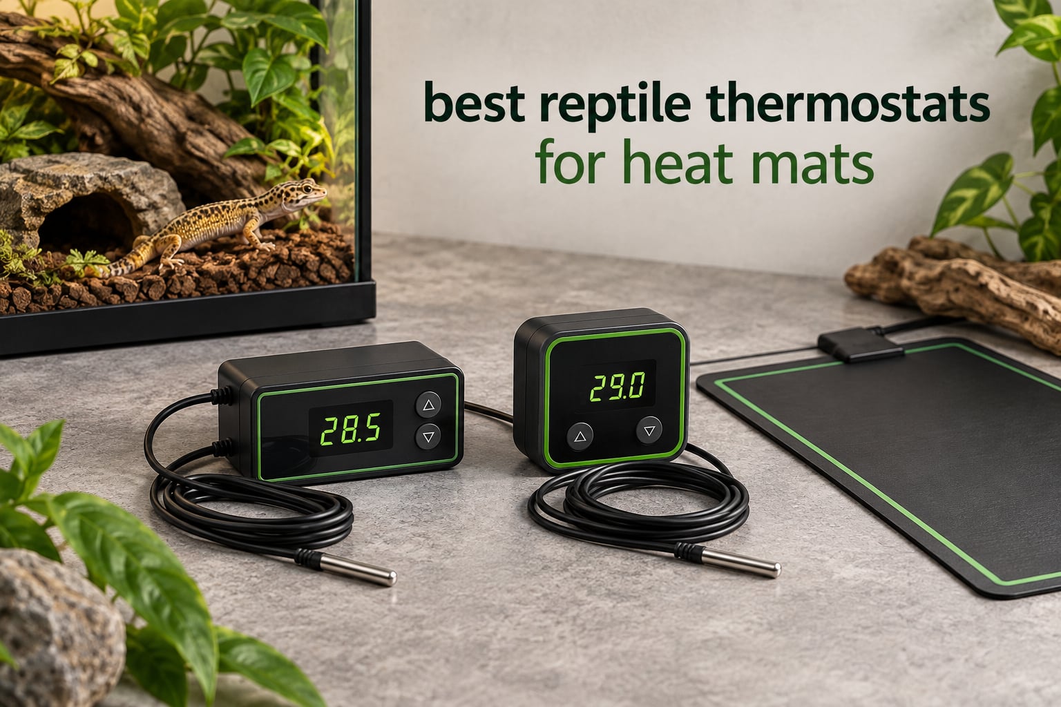 best reptile thermostats for heat mats