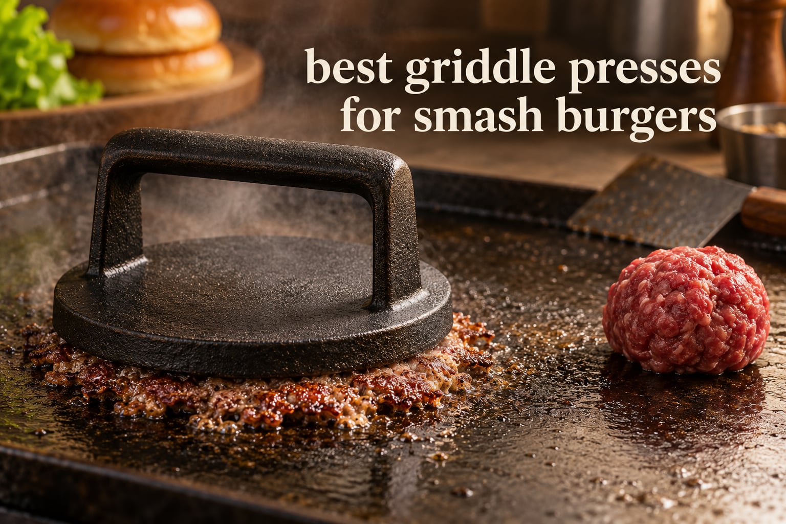best griddle presses for smash burgers